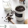 imageDOWAN Coffee Canister for Ground Coffee 32 OZ 950 ML Kitchen Canisters with Airtight Lid ampamp Chalkboard Farmhouse White Ceramic Canisters Food Storage Containers for Coffee Sugar Tea Salt