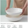 imageDOWAN Serving Bowls 95quot Large Salad Bowls for Entertaining Side Dishes Pho Pasta Centerpiece Bowls for Dinner Parties Kitchen Decor Microwave ampamp Dishwasher Safe White115 inches