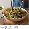 imageDOWAN Serving Bowls 95quot Large Salad Bowls for Entertaining Side Dishes Pho Pasta Centerpiece Bowls for Dinner Parties Kitchen Decor Microwave ampamp Dishwasher Safe White115 inches
