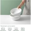 imageDOWAN Serving Bowls 95quot Large Salad Bowls for Entertaining Side Dishes Pho Pasta Centerpiece Bowls for Dinner Parties Kitchen Decor Microwave ampamp Dishwasher Safe White8 inches
