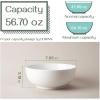 imageDOWAN Serving Bowls 95quot Large Salad Bowls for Entertaining Side Dishes Pho Pasta Centerpiece Bowls for Dinner Parties Kitchen Decor Microwave ampamp Dishwasher Safe White8 inches