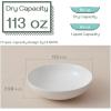 imageDOWAN Serving Bowls 95quot Large Salad Bowls for Entertaining Side Dishes Pho Pasta Centerpiece Bowls for Dinner Parties Kitchen Decor Microwave ampamp Dishwasher Safe White115 inches