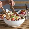 imageDOWAN Serving Bowls 95quot Large Salad Bowls for Entertaining Side Dishes Pho Pasta Centerpiece Bowls for Dinner Parties Kitchen Decor Microwave ampamp Dishwasher Safe White95 inches
