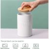imageDowan Kitchen Canisters 27 OZ 800 ML Cookie Jars with Airtight Bamboo Lid Ceramic Coffee Canister Food Storage containers for Coffee Sugar Cookies Tea