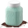imageDOWAN Food Storage Containers 30 OZ Coffee Canister Ceramic Mason Jar with Lid Kitchen Canisters for Coffee Tea Sugar Cookie