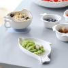 imageDOWAN Large Spoon Rest for Kitchen  78quot Large Dolphin Shape Spoon Holder for Stove Top Porcelain Ceramic Cooking Spoon Rest Cute Kitchen Decor and Accessories White