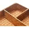 image:imageSeagrass Tea Bag Organizer Tray 4 Sections Coffee Sugar Packet Holder Divided Storage Basket for Drawer Shelf Countertop