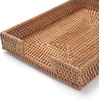image:imageRattan Letter Tray for A4 File Woven Desk Tray Organizer for Paper Folder Mail Document Magazine Storage Basket for Office